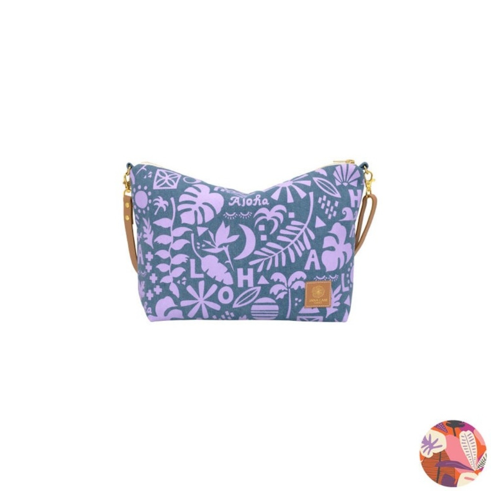Jana Lam Block Party Slouchy Cross Body Lavender